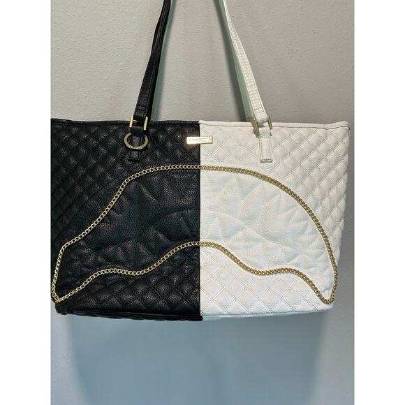 Sprayground Women’s Bag Shoulder Black White Leather Shark Limited Edition - Picture 3 of 15
